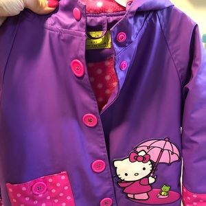 Little girls rain jack